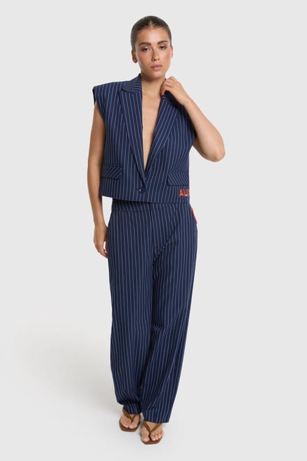 Alix the Label striped barrel pants