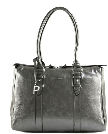 PICARD schoudertas Valesca Cityshopper Silver zilverkleurig