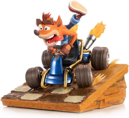 First 4 Figures - Crash Team Racing Nitro-Fueled Resin Painted Statue: Crash in Kart (Standard Edition) - Figuur