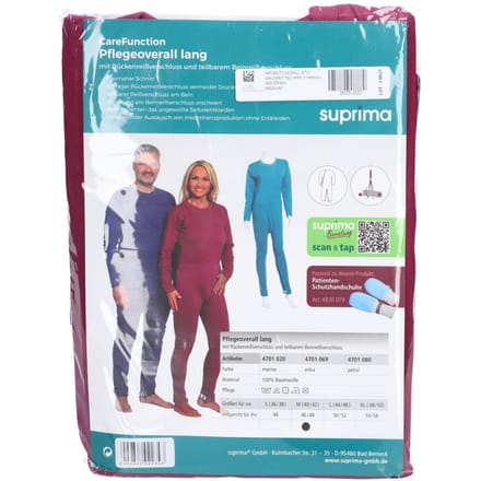 Suprima 4701 Patientoverall Rug+beenrits Erika M