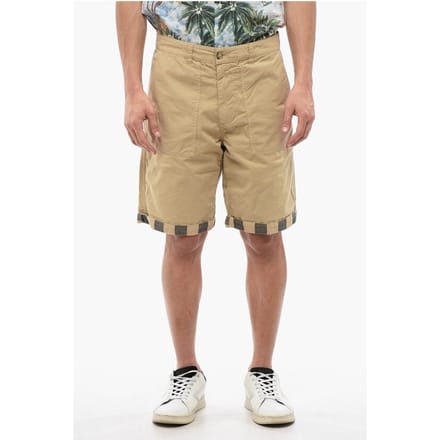 Omkeerbare Buffalo Shorts in Beige