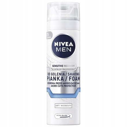 Nivea Sensitive Recovery - Herstel Scheerschuim - 200ml - Huidbescherming - Irritatievrij
