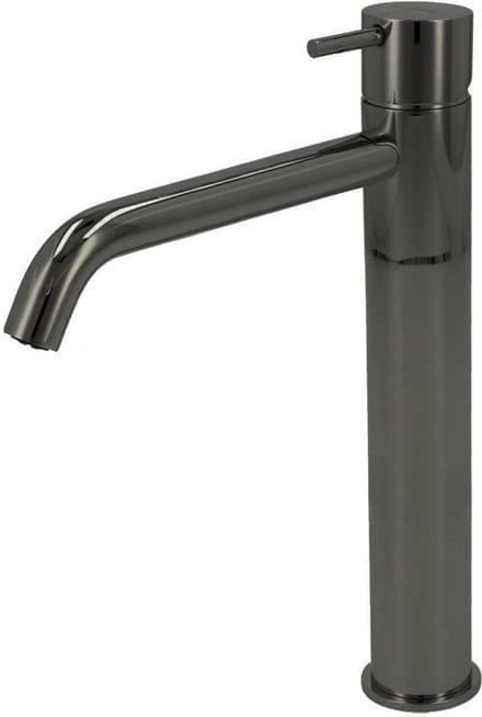 Wastafelmengkraan Hotbath Cobber 1-hendel Gebogen 28.6 cm Zwart Chroom