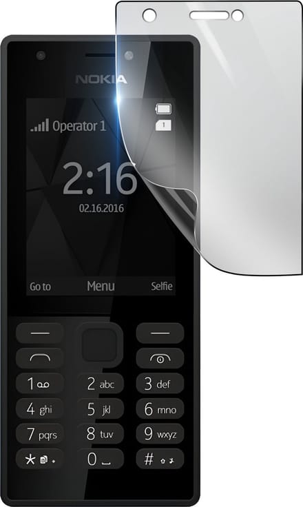 3mk, Geschikt voor Nokia 216, Schokbestendige Hydrogel Screenprotector, Transparant