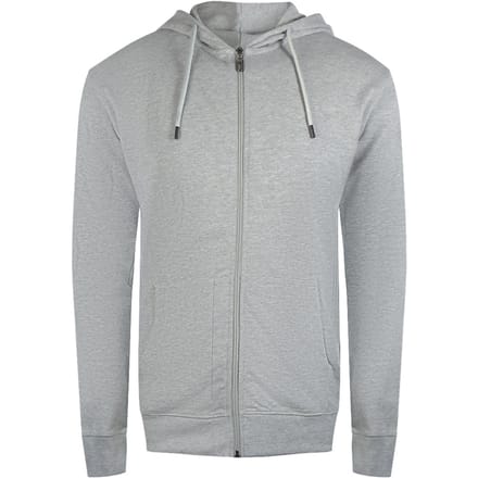Cavalli Class Hoodie Met Opvallend Bloemenlogo In Grijs Met Ritssluiting