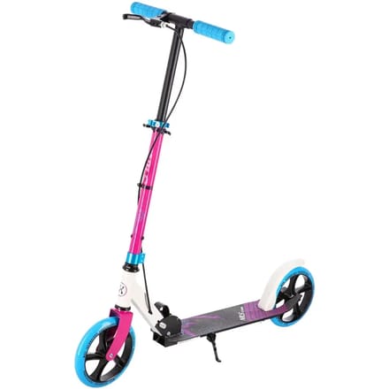 Nils Extreme HM0107 - Klassieke Step - Aluminium - Handrem - Wit/Roze