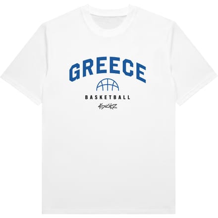 Kickz Griekenland Basketball T-shirt Wit