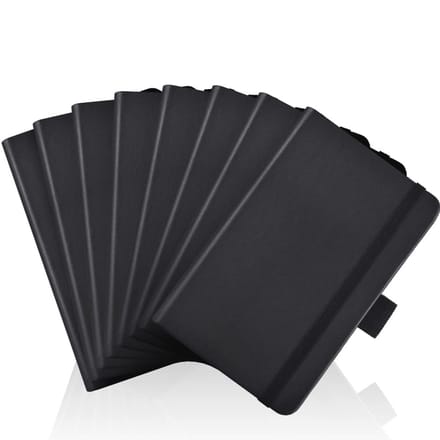 Klein Notitieboekje 2-pack - 320 Pagina's Pocket Notebook (Zwart)