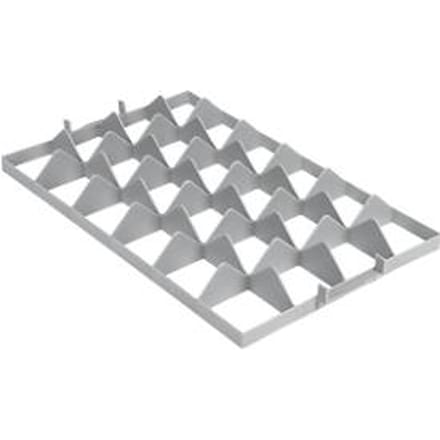 Vakindeling FW 1192-2 boven, PE-HD, grijs