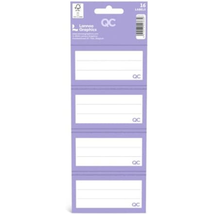Qc colour - schooletiketten, lavendel paars