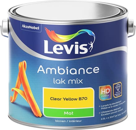 Levis - Ambiance Lak Mat Mix - Clear Yellow B70 - Mengverf - 2,5 L