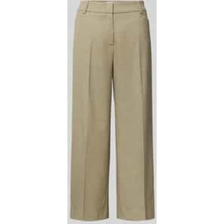 Stoffen broek met achterzakken