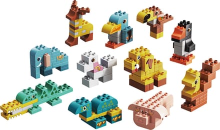 WonderMind Bouwstenen - Compatibel met Duplo - Dierentuin en combineren