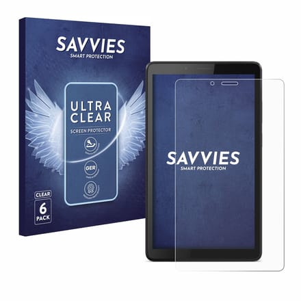 Savvies - Screenprotector voor Lenovo Tab M7 - Folie Beschermfolie transparant 6 Stuks