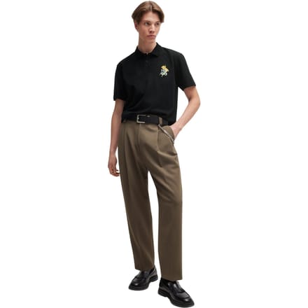 Hugo Boss Heren Regular Poloshirt met Korte Mouwen (Zwart)