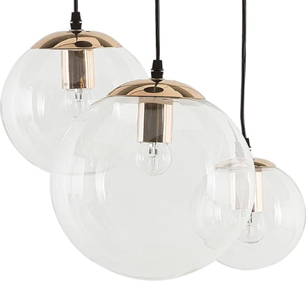 LADON - Hanglamp - Goud - Glas