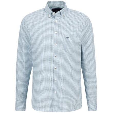 Fynch-Hatton Overhemd Graphic Pattern Mini Mosaic Button Down Spring Green / male