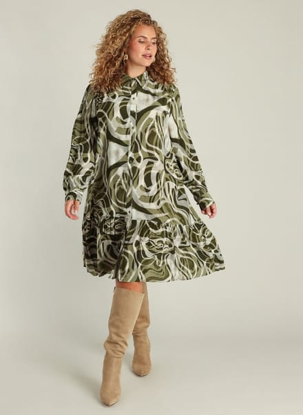 YEST CURVE Gwyneth One pieces - Army Green/Multi-Col - maat 0(46)