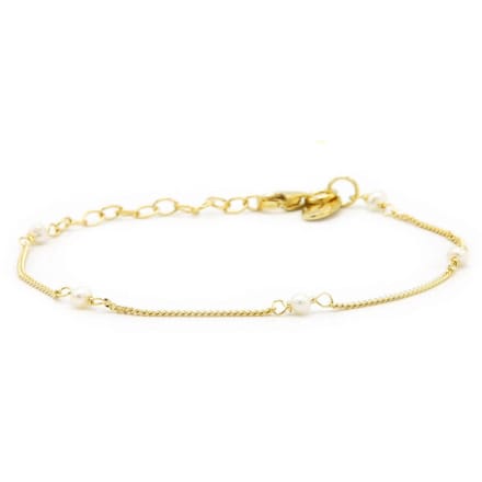 Karma Armband Pearls Goud