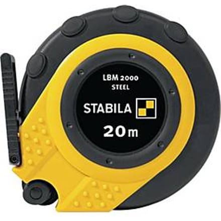 STABILA capsule rolbandmaat LBM 2000 STEEL, 20m x 13mm, EC klasse II, PC-ABS/TPE behuizing