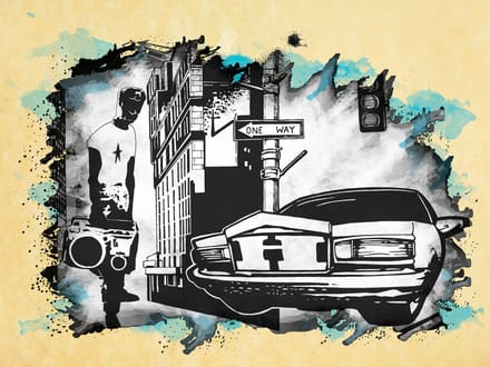 Fotobehang - Urban atmosphere.