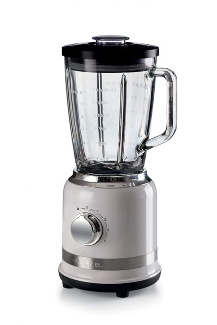 Ariete 0585/01 - Blender - 1.5 liter - 1000 W - glazen kan - RVS - pulse functie - ice crusher - wit