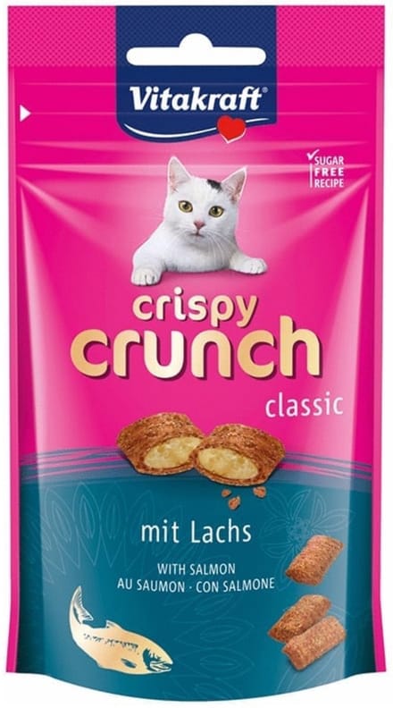 vitakraft crispy crunch 4 smaken . zalm/kip/mout/pepermunt