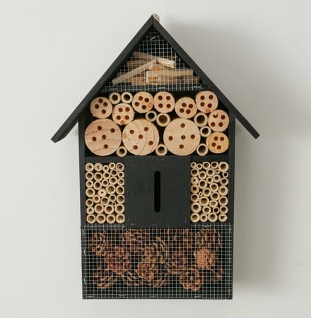Insecten Hotel - 10x34x47cm - Hout - Zwart