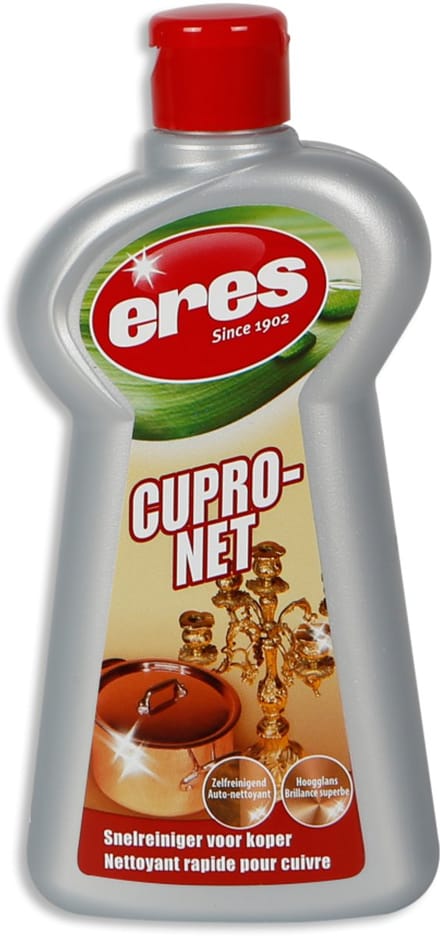 Eres – Cupro-net – Koperpoets – Koper poetsmiddel - Zelfreinigend – Koperglans - Zonder storende geur - 225 ml
