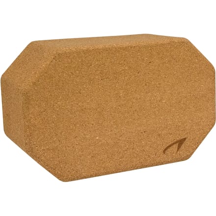 Avento Yoga Blok - Kurk - 23 x 14 x 9.5 cm - Bruin