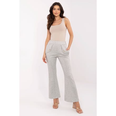 Sculpted Button Pants - Grijs - Grijs / One Size