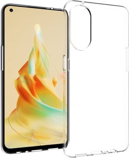 Flexibele achterkant Silicone hoesje Transparant Geschikt voor: Oppo Reno 6 Pro