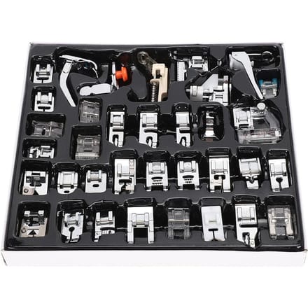 35 Pièces/Ensemble Multifonction Ménage Machine à Coudre Métal Pied Presseur Kit d'Outils Accessoire gray