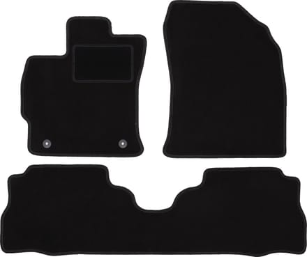 Zwarte veloursmatten voor: Toyota Prius III Plus hatchback (2011-2015)