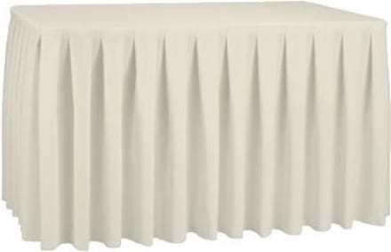 Combiskirting Boxpleat 250% - 122x76cm - Ecru