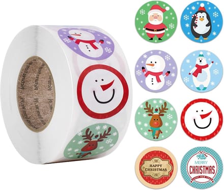 Without Lemon - Kerststickers 2023 - 500 stuks - Sticker size: 2.5cm - Kerst - Cadeau - Versiering - Verpakking