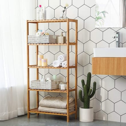 Bobbel Home - Opbergrek- Bamboe - 5 Planken