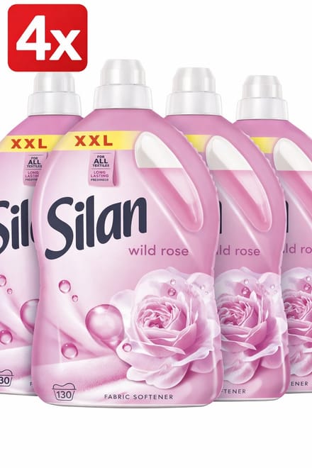 (4x) Silan Wasverzachter - Wild Rose - 2860ml - 130 Wasbeurten - Grootverpakking