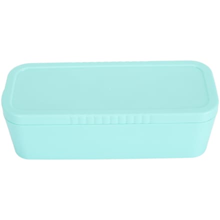 Bac à glaçons pour machine à glaçons en silicone pour fabriquer 3 cylindres creux avec couvercle et bac pour L white