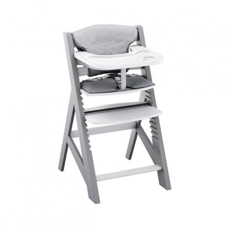 Tulano - Morsel 40 - kinderstoel - meegroeistoel - hout- grijs/wit - 4 in 1