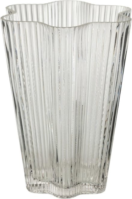 J-Line vaas Clara - glas - transparant - small - Ø 15 cm