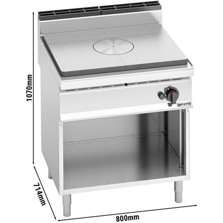 GGM Gastro Gas Glühplattenherd - 10 kW Zilver