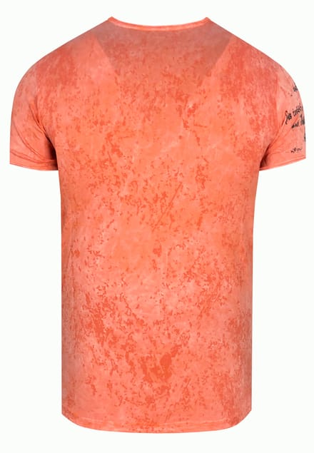 T-shirt met prints, gewassen met zuur