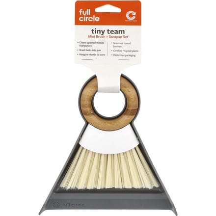 Tiny Tea™, Mini Borstel + Stoffer Set, 1 Stuk brown