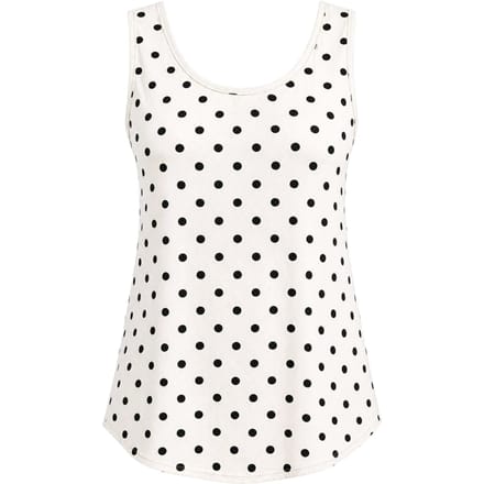 Casual U-Hals Katoenmix Tanktop