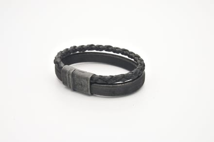 Josh-9264-Armband-Zwart-Heren-21,5cm