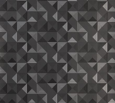 Dutch Wallcoverings Schuimvinyl square - zilver