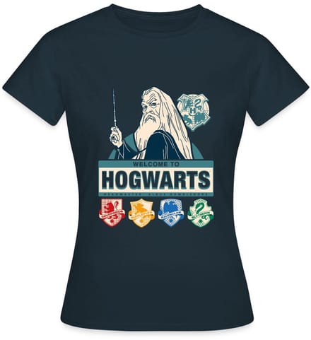 Harry Potter Welkom Op Zweinstein Perkamentus T-Shirt Dames