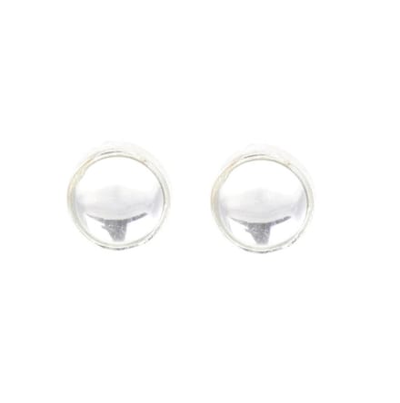 Behave - Oorknoppen zilverkleur minimalistisch stijlvol 1 cm