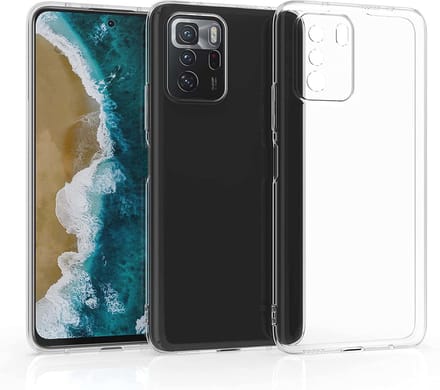 Screenprotector geschikt voor Xiaomi Poco M3 Transparant Hoesje Met Glas Screenprotector - Xiaomi Poco M3 case -Xiaomi Poco M3 backcover - Ntech hoesje